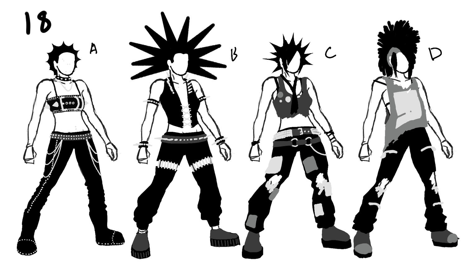 Further development based off the notans, adding different values to the silhouettes.